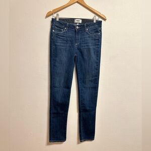 Paige Women’s Skyline Skinny Jeans Dark Wash Stretchy Size 29